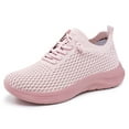 thumbnail image 1 of Sneakers for Women Shoes Breathable Casual Shoes Soft Bottom Flying Weave Couple Model Lacing Sneakers, 1 of 8