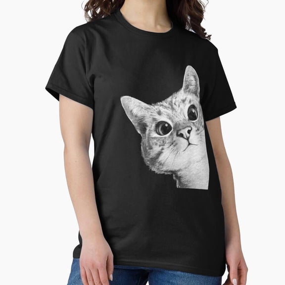 Sneaky Cat Funny Pet Lover - Eco-friendly InkPerfect for Any Occasion G3082 Unisex T-Shirt, Up to Size 5XL