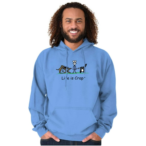 Sneaky Dog Eating BBQ Funny Grilling Men's Big & Tall Graphic Hoodie Brisco Brands 3X