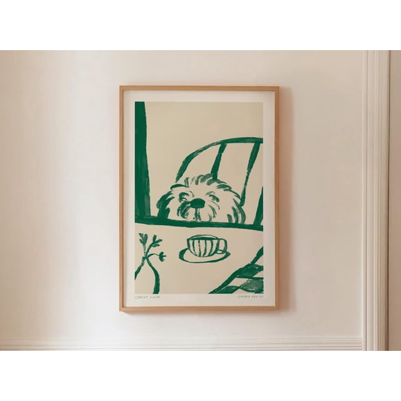 Sneaky Dog Kitchen Wall Art Coffee Decor Living Room Bedroom Office