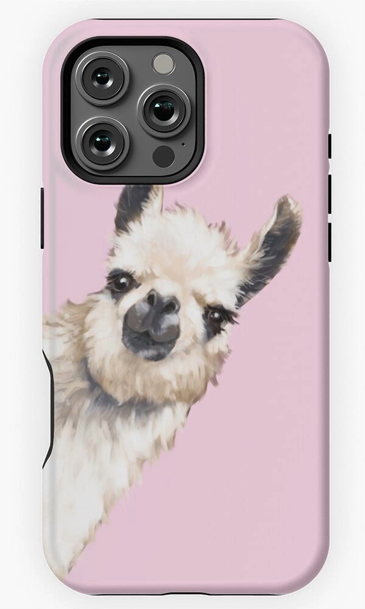 Sneaky Llama Cute Animal Alpaca Funny Cartoon Peeking G290 Compatible ...