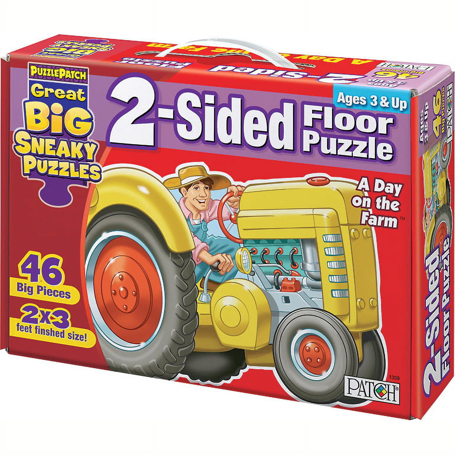 Puzzle Patch Great Sneaky Puzzles Silly Silly Sea 46 Piece 2 Sided Floor  Puzzle