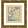 thumbnail image 1 of Sneden 20x22 Gold Ornate Wood Framed with Double Matting Museum Art Print Titled - Savannah Georgia Defences - Sneden 1864, 1 of 4