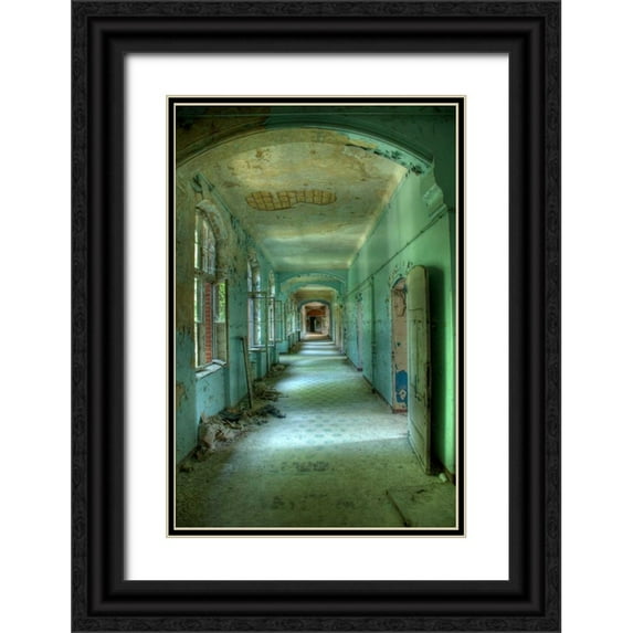 Sneeuw, Ivo 11x14 Black Ornate Wood Framed with Double Matting Museum Art Print Titled - Beelitz