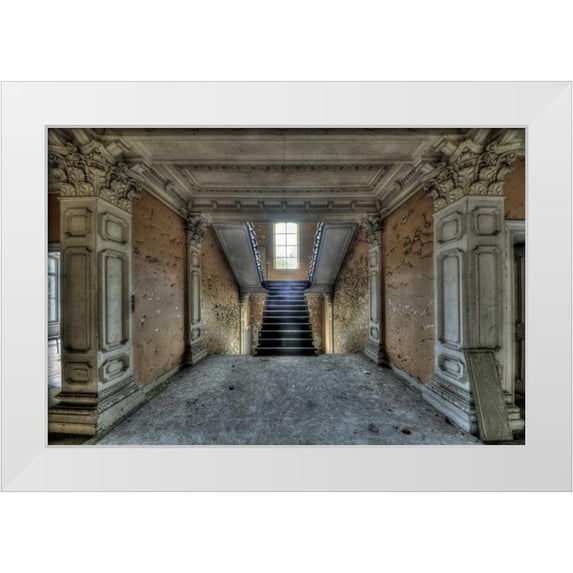 Sneeuw, Ivo 32x23 White Modern Wood Framed Museum Art Print Titled - Chateau Rochendaal II