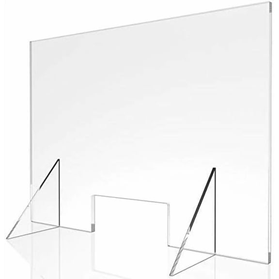 Sneeze Guard - 20" W x 24" T Acrylic Divider Protection Barrier Shield Checkout Counter Desk$$Tools & Hardware Other