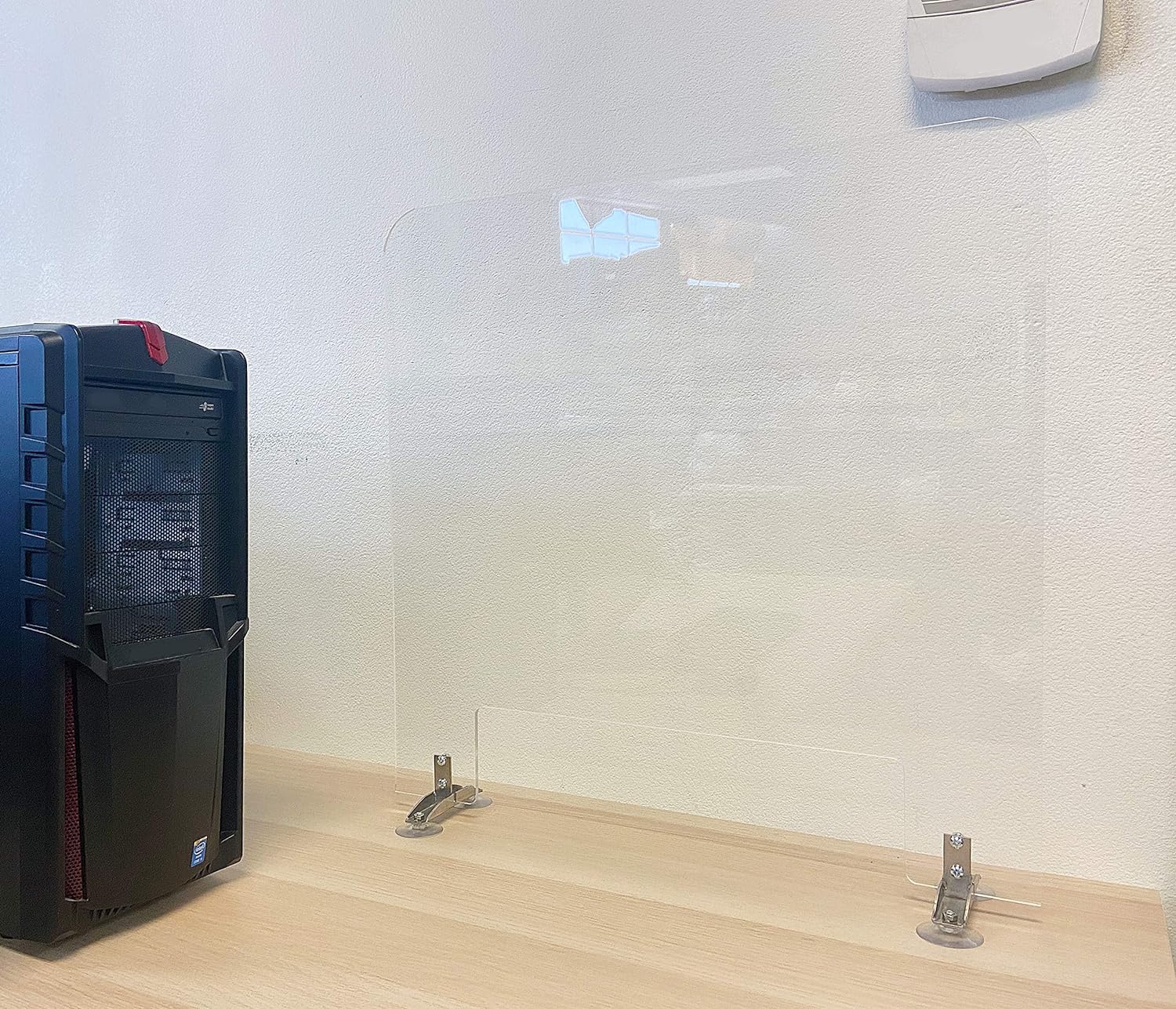 Sneeze Guard24”W X 24”H Clear 6Mm Table Divider Stand Barrier Premium