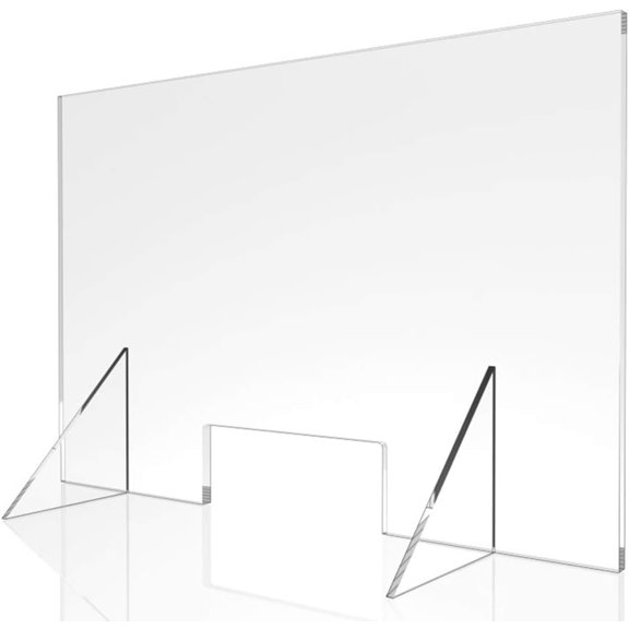 Sneeze Guard - 24" W x 16" T Acrylic Divider Protection Barrier Shield Checkout Counter Desk