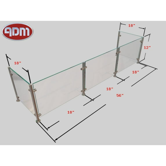 Sneeze Guard | ADM Sneezeguards | EP-5 | 3B-H12-F18-BP SS