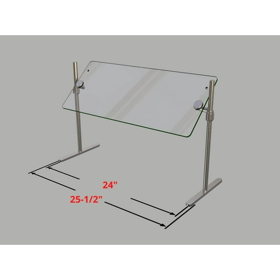 Sneeze Guard | ADM Sneezeguards | Portable Orbit720- 24 | Height Adjustable