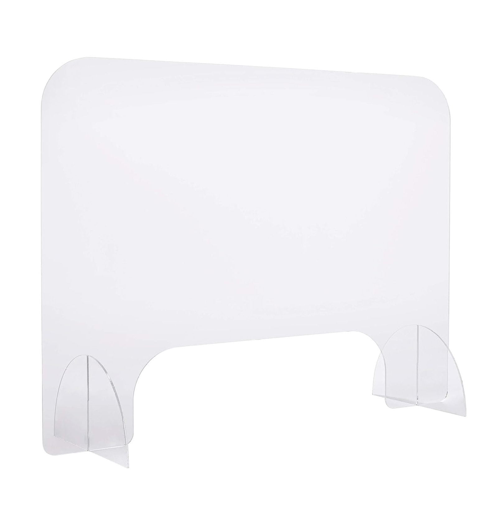 Sneeze Guard Desk Partition Shield Guard 24" W x 30" H with 14" x 6