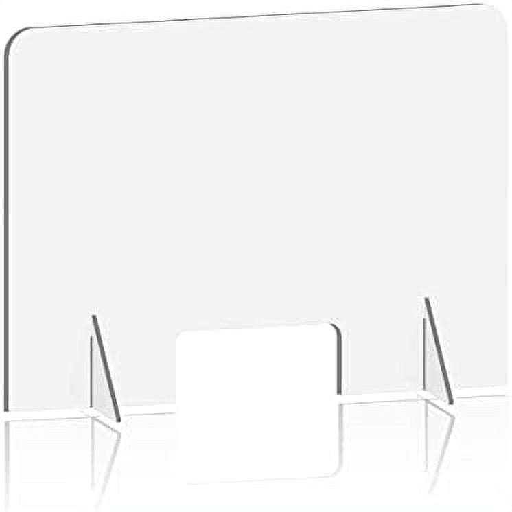 Sneeze Guard For Counter And Desk, Freestanding Clear Plexiglass ive