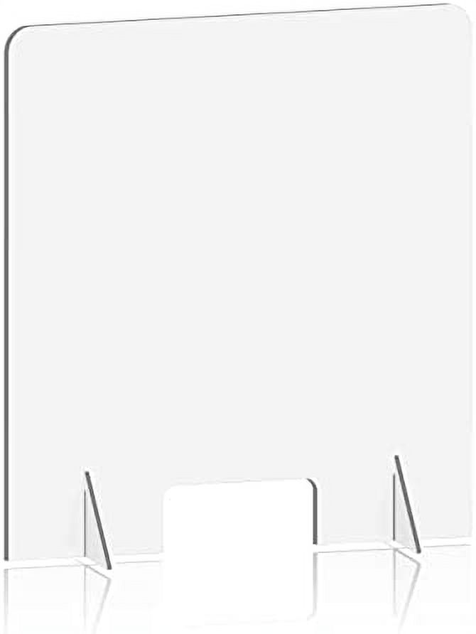 Sneeze Guard For Counter And Desk, Freestanding Clear Protective