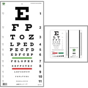 Snellen Eye Chart with Pocket Eye Chart Combo