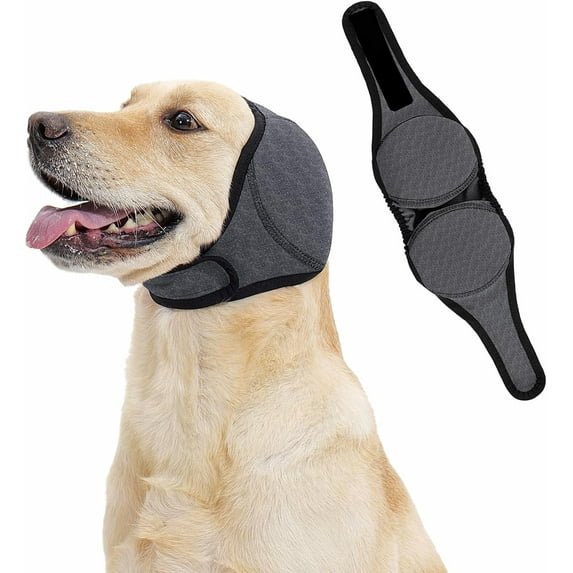 Snfy Quiet Ears for Dogs Comfort Calming Hoodie Dog Ear Covers for Noise & Anxiety Relief Ear Wraps for Dog Adjustable Dogs Ear Muffs Noise Protection Firework,Grooming and Force Drying