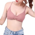 thumbnail image 1 of Sngxgn Adjustable Longline Sports Bra for Women Wireless Workout Padded Yoga Bra Cropped Tank Tops(Pink,One Size), 1 of 6