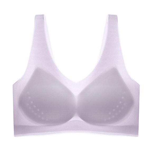 Sngxgn Adjustable Longline Sports Bra for Women Wireless Workout Padded Yoga Bra Cropped Tank Tops(Purple,M)