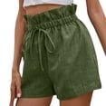 thumbnail image 1 of Sngxgn Athletic Lounge Shorts for Women - Casual Sweat Shorts with Pockets(Army Green,M), 1 of 9