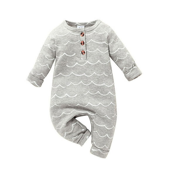 Sngxgn Baby Bodysuit for Boys Boys Long Sleeve Sleepers(A,80)