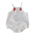 thumbnail image 1 of Sngxgn Baby Bodysuits for Girls Short Sleeve (White,66), 1 of 6