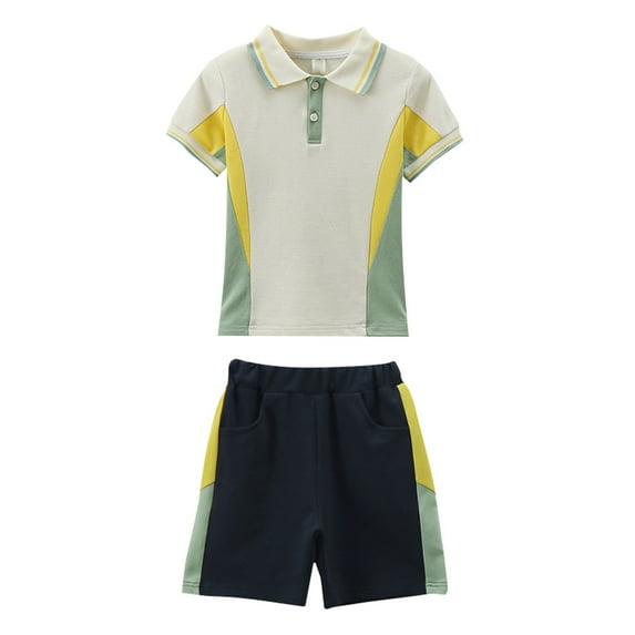 Sngxgn Baby Boy Pants Set Long Sleeve Contrast Sweatshirt Fall Winter Outfits(Mint Green,180)