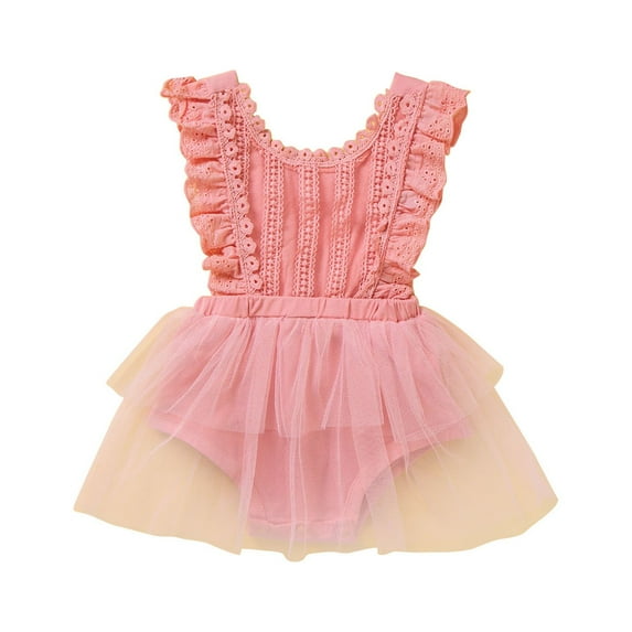 Sngxgn Baby Girl Outfit Print Sweatshirt Romper Long Sleeve Bubble Bodysuit(Pink,73)