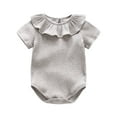 thumbnail image 1 of Sngxgn Baby Girls' Sleeveless Bodysuit Dress(Grey,73), 1 of 9
