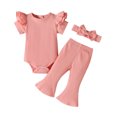 thumbnail image 1 of Sngxgn Baby Girls' Toddler 2-piece Sweatshirt and Jogger Set(Pink,90), 1 of 6