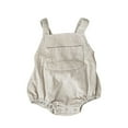 thumbnail image 1 of Sngxgn Baby cute design Bodysuit Short Sleeve Baby Clothes for Boy(Beige,73), 1 of 4