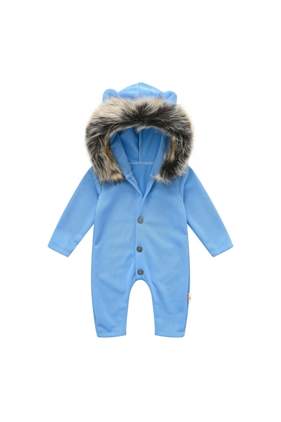 Baby cute design Bodysuit Short Sleeve Baby Clothes for Boy(Blue,100)