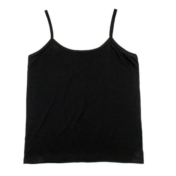 Sngxgn Basic Women's Tank Top Ladies V-Neck Camisole Loose Sleeveless Blouse Tank Shirt(Black,One Size)
