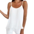 thumbnail image 1 of Sngxgn Basic Women's Tank Top Ladies V-Neck Camisole Loose Sleeveless Blouse Tank Shirt(White,XL), 1 of 7