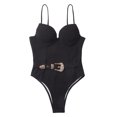 thumbnail image 1 of Sngxgn Bathing Suit for Women Tummy Control High Cut Swimsuit Womens Swim Suit(Black,XL), 1 of 4