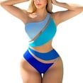 thumbnail image 1 of Sngxgn Bathing Suit for Women Tummy Control High Cut Swimsuit Womens Swim Suit(Sky Blue,M), 1 of 7