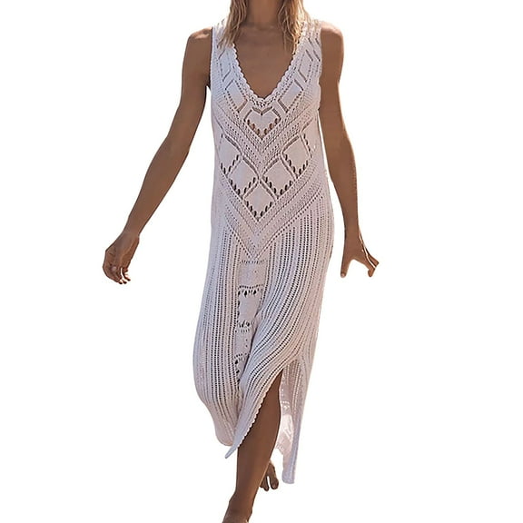 Sngxgn Beach Long Womens Swimsuit Wrap Cover up with Included(White,A)