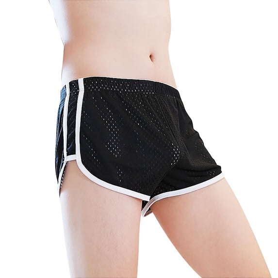 Sngxgn Boxer Briefs Mens Lightweight Underwear Men Soft Underwear(Black,L)