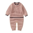 thumbnail image 1 of Sngxgn Boy Baby Boys Ruffle Sleeve Bodysuit Toddler Boy Shirts Jumpsuit(Pink,62), 1 of 9