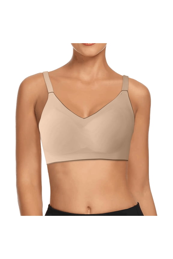 Bras for Women - Bralettes for Women with S upport(Beige,M)