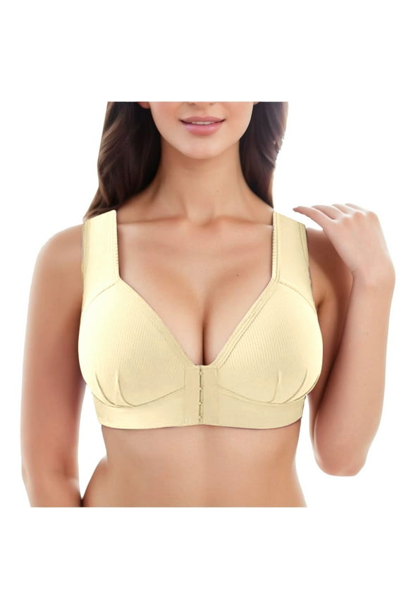 Bras for Women - Bralettes for Women with S upport(Beige,M)