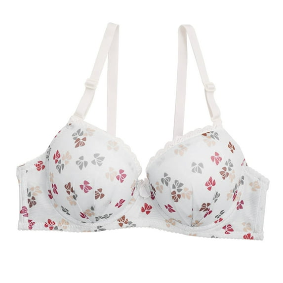 Sngxgn Bras for Women - Bralettes for Women with S upport(White,S)