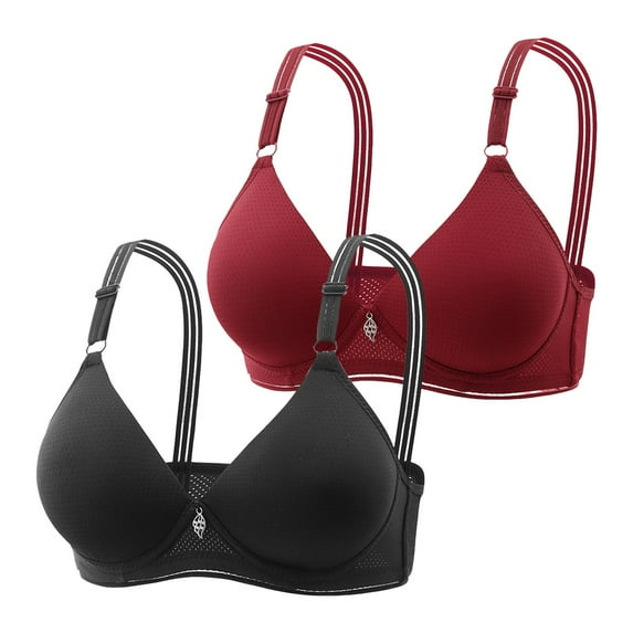 Sngxgn Bras for Women Full Coverage, Unlined Lace Underwire Bra for Breasts(BK1,42)