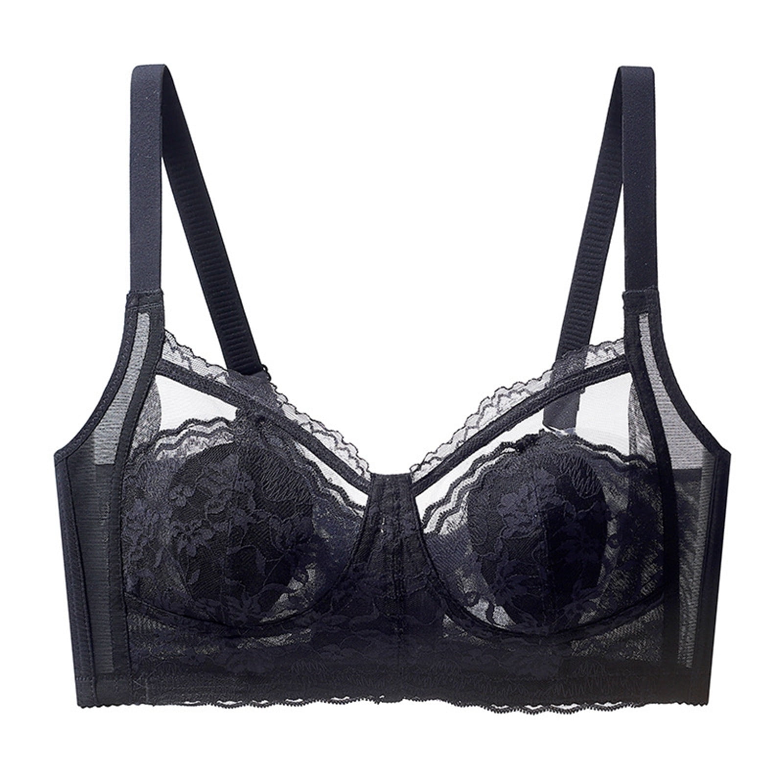 Sngxgn Bras for Women Full Coverage, Unlined Lace Underwire Bra for ...