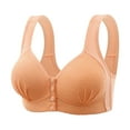 thumbnail image 1 of Sngxgn Bras for Women Full Coverage, Unlined Lace Underwire Bra for Breasts(Orange,38), 1 of 3