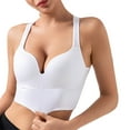 thumbnail image 1 of Sngxgn Bras for Women Full Coverage, Unlined Lace Underwire Bra for Breasts(White,L), 1 of 6