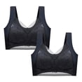 thumbnail image 1 of Sngxgn Bras for Women - Womens Bras, Compression Bra, Wirefree Bra(Black,L), 1 of 3