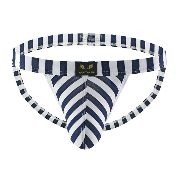 Sngxgn Breathable Men's Underwear Comfortsoft Boxer Briefs(Dark Blue,L)