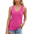 thumbnail image 1 of Sngxgn Camisole Stretch Womens Tank Top, Soft Blend Camisole Tank Top(Hot Pink,M), 1 of 6