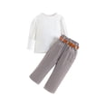 thumbnail image 1 of Sngxgn Children's Place baby-girls And Toddler 2 Piece Outfit, Long Sleeve Top and Pant Set(A,100), 1 of 7