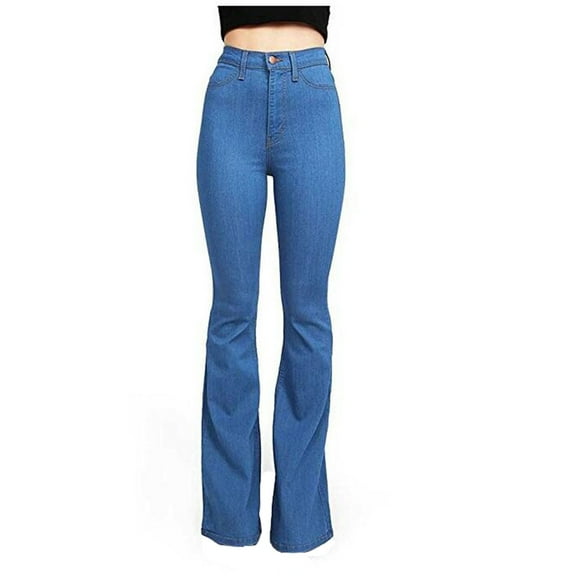 Sngxgn Classic Denim Jeggings for Women with Pockets, High Waisted Stretch Jeans(Blue,XL)