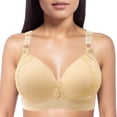 thumbnail image 1 of Sngxgn Comfort Unlined Wireless Bra for Women with S upport Silky Smooth Bralettes,Seamless T-Shirt Bra(Yellow,44), 1 of 3